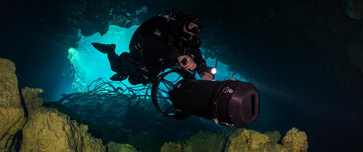 DPV Cave diving Mexico ProTec Dive Centers